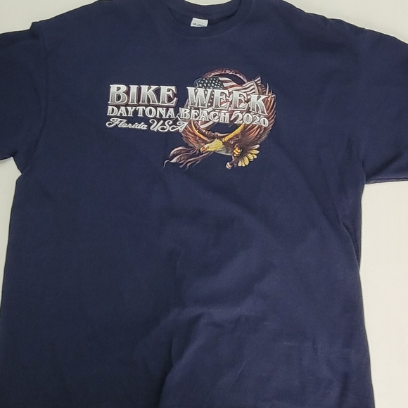Daytona Beach 2020 Bike Week Men Short Sleeve Graphic T Shirt - Picture 1 of 5